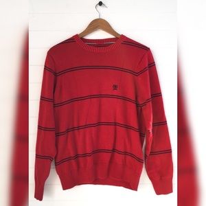 [Tommy Hilfiger Crest] Striped Classic Sweater Top
